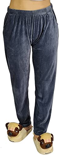 mukhaksh Women's & Girl's Velvet Plain/Solid Lounge Pant Pack of 1-picture-19