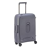 DELSEY PARIS - MONCEY - Valise trolley cabine slim - 4 doubles roues, 55 Cm - Gris