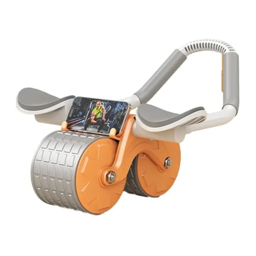 Image of ๐๐ฏ๐ฑ๐ผ๐บ๐ถ๐ป๐ฎ๐น ๐ฅ๐ผ๐น๐น๐ฒ๐ฟ with Automatic Rebound. Wheel for ABS. Home Training Kit with Knee Pad and Stopwatch Included. Sports for Beginners at Home
