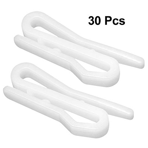 Ganchos de plástico para cortina de ventanas uxcell de alta resistencia y suave deslizamiento 4