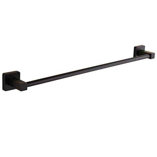 Barre à serviettes suspendue pour salle de bain porte-serviettes noir 80cm
