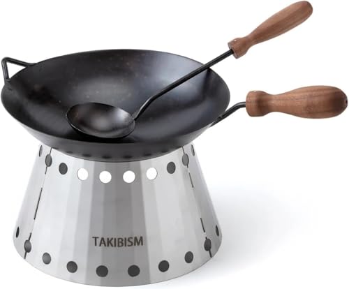 タキビズム 焚火パラパラ炒飯セット 中華鍋 鉄フライパン 鉄鍋 調理器具 キャンプ用品 クッカー キャンプ バーベキュー 日本製 焚火のサムネイル