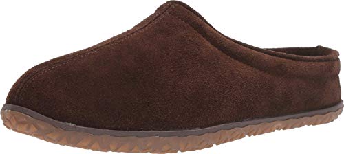 Minnetonka Mens Taylor Slippers, Chocolate, Size 8