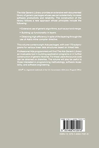 The Ada® Generic Library: Linear List Processing Packages