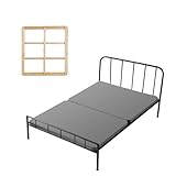 VEVOR Twin Size Bunkie Board, 1.5 in Bed Board Slats with 200D Oxford Cloth, Wooden Mattress Support for Twin Size Bed, Easy Assembly Support Under Mattress, 2 Piece, Gray
