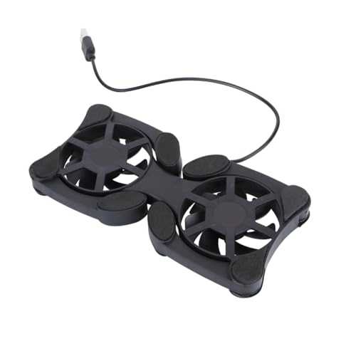Base enfriadora portátil plegable para laptop USB negra miniatura 7