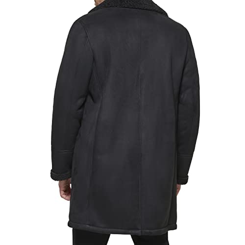 DOCKERS Men's Faux Shearling Midlength Overcoat2