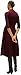 Tommy Hilfiger Damen Kleid Slim Rib Mix Midi-Länge, Rot (Deep Burgundy), XS