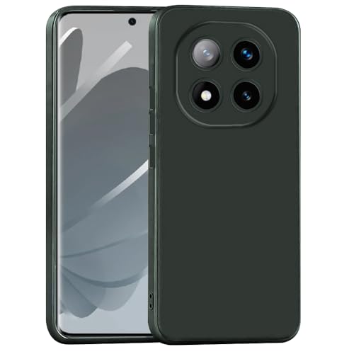 Image of Back Cover for Mi Redmi Note 14 Pro Plus 5G | Full Camera Protection | Premium Liquid Silicon Case | Flexible Bumper Case for Mi Redmi Note 14 Pro Plus 5G (Military Green)