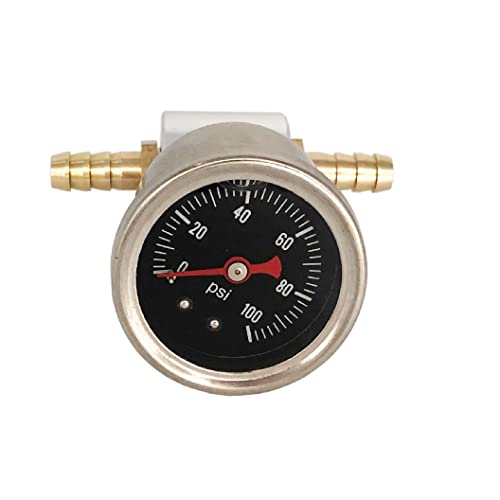 Cyonruan CY017 1/8"Npt Back Mount, Fuel Pressure Gauge Glycerin Filled,1-1/2 Inch Dial Size thumb #2