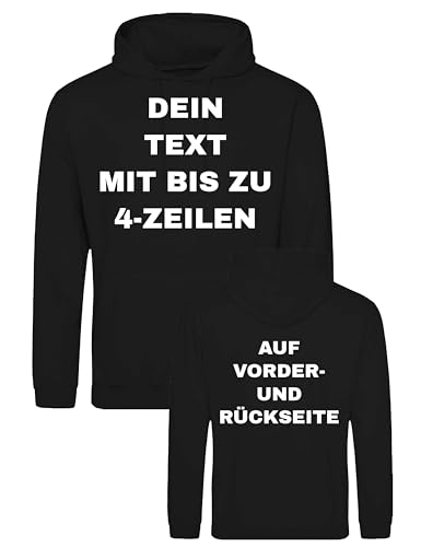 NIMAMA Herren Hoodie Bedrucken Lassen - Mit Wunschtext personalisiert -...