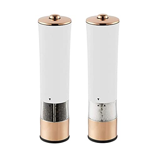 Ncrd Electric Pepper Grinder, 2Pcs Automatic Salt And Pepper Grinders Set Adjustable Spice Mills Peppercorn Grinder Battery Operated #TOP11
