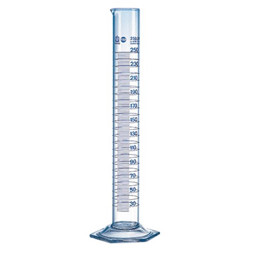 BrandTechSCIENTIFIC 32862 Tall Graduated Cylinder with 10 mL Increments, USP BBR A, 1000 mL Capacity
