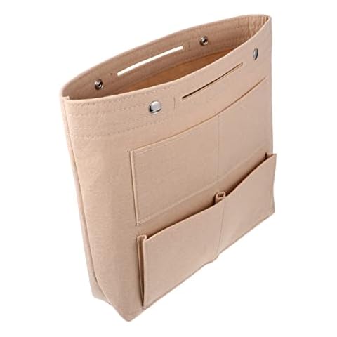 Beatifufu Large Capacity Felt Storage Pouch Liner Versatile Makeup Pouch for Cosmetics and Toiletries Ideal Organizer for Handbags Cover