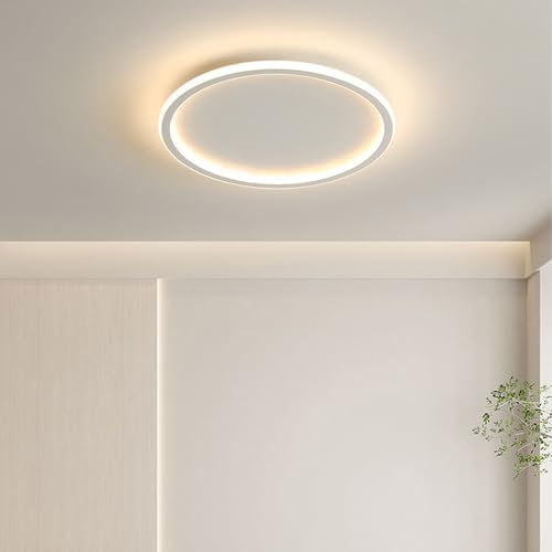 Plafonnier LED dimmable noir de 50cm avec télécommande moderne - 7
