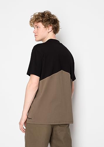 Armani Exchange Men's Oversized Heavy Cotton Jersey Colorblock Jumper4