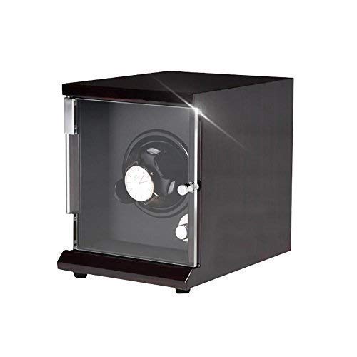 Bobinador de reloj grande en negro soft touch para muñecas anchas