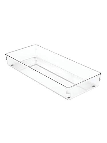 Image of InterDesign Linus Plastic Kitchen Drawer Organizer, Clear