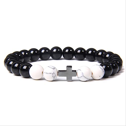 Bracelet amethysts et onyx noir : bijou de méditation et prière bouddhiste