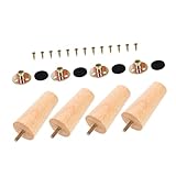 Angoily 4juegos Patas Mesa Estilo Nórdico Repuesto Muebles Madera para Sofá Armario