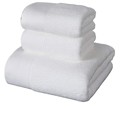 Toalla de baño de algodón suave y juego de toallas de 3 piezas con tamaño aumentado