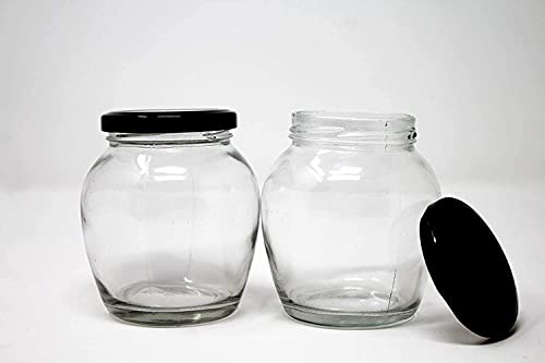 Image of PRAMUKH FASHION Glass Square Shape Transparent Glass Jars & Glass containers for kitchen Pantry, Snacks, Masala, Pickles, Dry Fruits, Coffee Beans Storage Steel See Through Lid