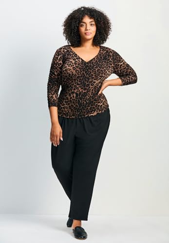 Women's Plus Size Lucille Tapered Knit Pant4