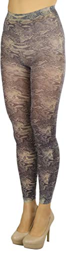 Image of ToBeInStyle Women's Footless Opaque Animal Zebra Tiger Tights Hosiery