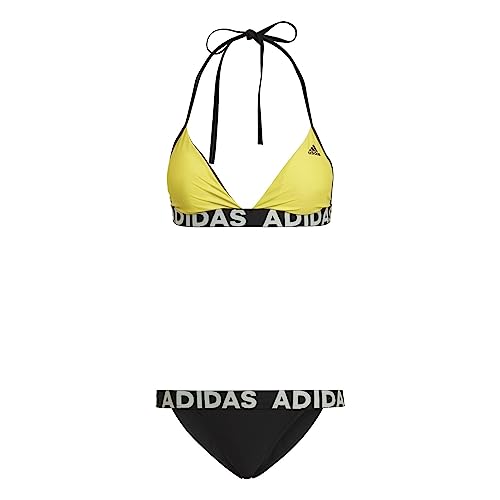 adidas Womens Bikini Set Neckholder Biki, Impact Yellow, HD0879, 36