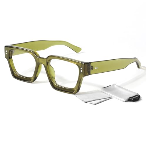 Image of Sunier Oversized Thick Square Fake Clear Lens Glasses Women Men 100% UV400