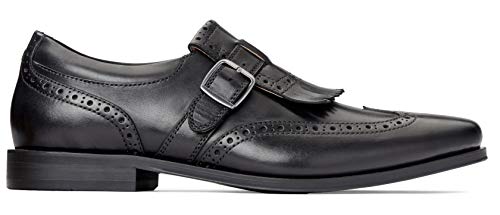 Image of Vionic Harrison Men's Monk Strap Dress Shoe Black - 11 Medium