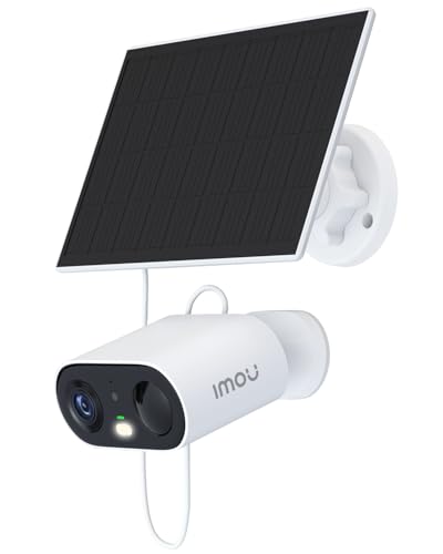 Imou 2K Cámara Vigilancia WiFi Exterior con Panel Solar, Cámara d...