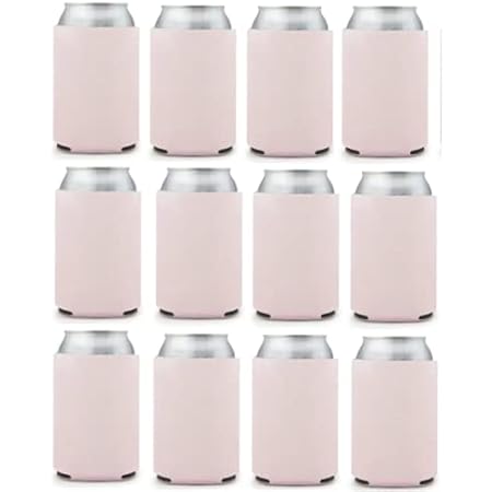 Can Cooler Sleeves Blank Poly Foam (12, Blush)