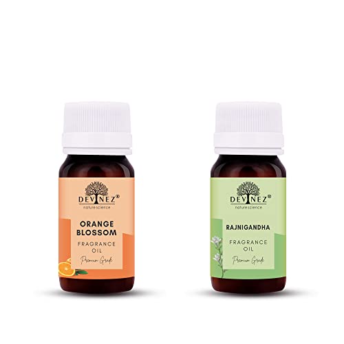 Image of Devinez Orange Blossom, Rajnigandha Aroma Oil for Diffuser /Ultrasonic Aroma Diffuser /Tealight Diffuser /Reed Diffuser, 30ml Each