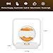 Moving Sand Art Picture Beside Lamp, 3D Sand Painting Table Night Light with Wireless Charger, Touching Control Hourglass Decorative Ambient Light, Quicksand Desk Lamp for Home Office (Orange)