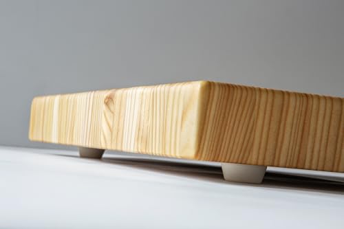 Larch Wood Canada End Grain Medium Cutting Board, Standard Line, Handcrafted for Professional Chefs & Home Cooking, 17-3/4" x 13-1/2" x 1-5/8"