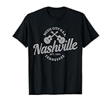 nashville tennessee musica country america chitarra maglietta