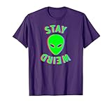 Awesome Stay Weird Alien Face Glitch UFO Extraterrestrial T-Shirt