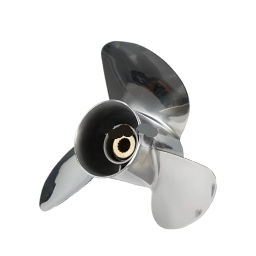 Image of 13 3 /4x19 Outboard Propeller 15tooth Ship Engine Stainless Steel 3 Blade for 150HP 175HP 200HP 225HP 250HP 300HP