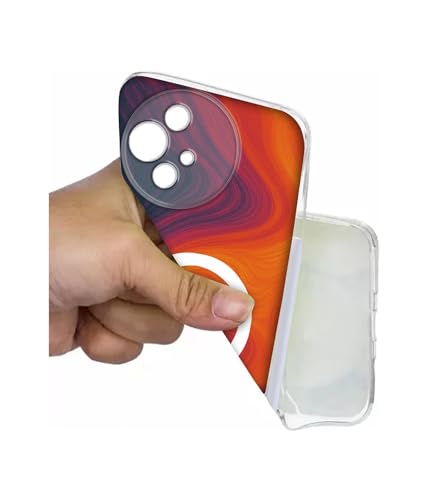 Image of Case Cover for Alcatel V3 Ultra 5G Galaxy Magma Ring Magnetic Ring Design (Not Magnetic Compatible) | UV Printed Soft TPU Shockproof Back Case for Alcatel V3 Ultra 5G
