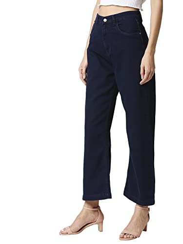 Image of HIGH STAR Women's High Rise Wide Leg Stretchable Jeans