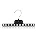 Hangerworld Pack of 6 Black Plastic Space Saving Garment Hangers - Holds upto 12 Coat Hangers - 8.9 Inches
