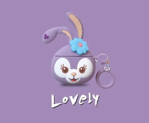 Image of LATALI Silicone Case Compatible for Apple Airpods 4 (2024) Cute Design for AirPods 4 with Active Noise Cancellation (ANC) with Keychain Hook Shockproof Protective Case (Rabite)