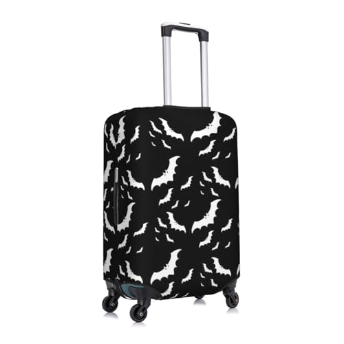 Halloween Flying Bats Print Luggage Suitcase Cover Protector Luggage Washable Covers With Concealed Zipper3