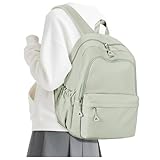 suwasp Casual Laptop Backpack for Women Men Waterproof Lightweight Backpacks Bag 15.6inch Laptop Daypack Large Capacity Backpack, Light Green