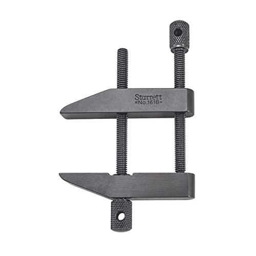 Image of Starrett Toolmakers Parallel Clamp - Ideal for Holding Work in Tapping and Drilling - 1-3 /4 inch Capacity, 1 inch Throat Depth, Hardened Steel, Nice Finish - 161B