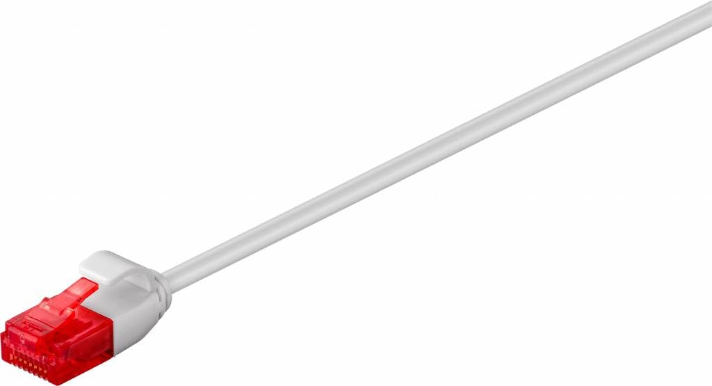 Goobay 93735 CAT 6 Slim Length Patch Cable, U/UTP, Grey, 15m Length