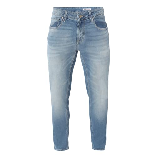Image of Spykar Men's Kano Slim Fit Mid-Rise Jeans (Ankle Length)