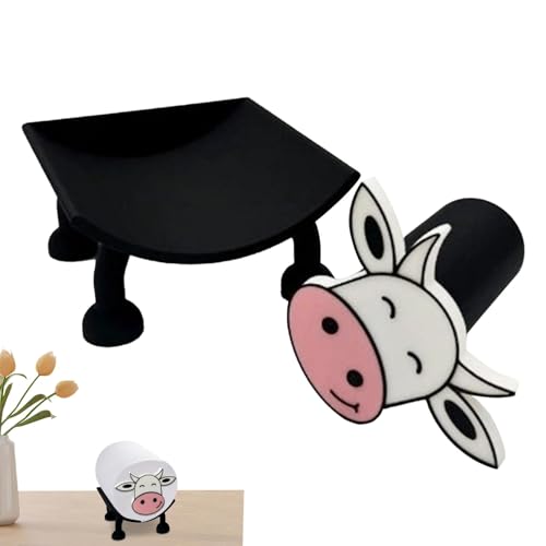 Porta papel higiénico rústico – Porta papel higiénico único, porta papel higiénico porta rollo de papel higiénico de dibujos animados – Porta papel higiénico decorativo, porta rollo de papel higiénico