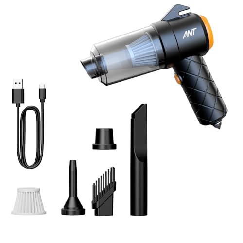 Image of Ant 6 in 1 Emergency Vacuum Cleaner with Window Breaker Seat Belt Cutter Mini Wireless Emergency Vacuum Cleaner with 2500pa Suction Power,Dust Buster,Portable Hoover Vacuum for Car Home Office DB11
